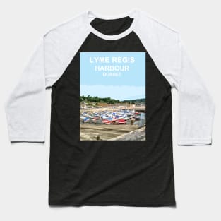 Lyme Regis Dorset. Travel poster. Gift. Baseball T-Shirt